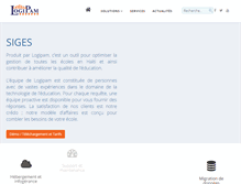 Tablet Screenshot of logipam.com